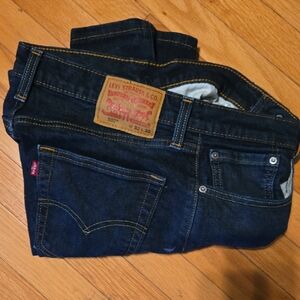 Levi's Men's Dark Blue Straight Jeans